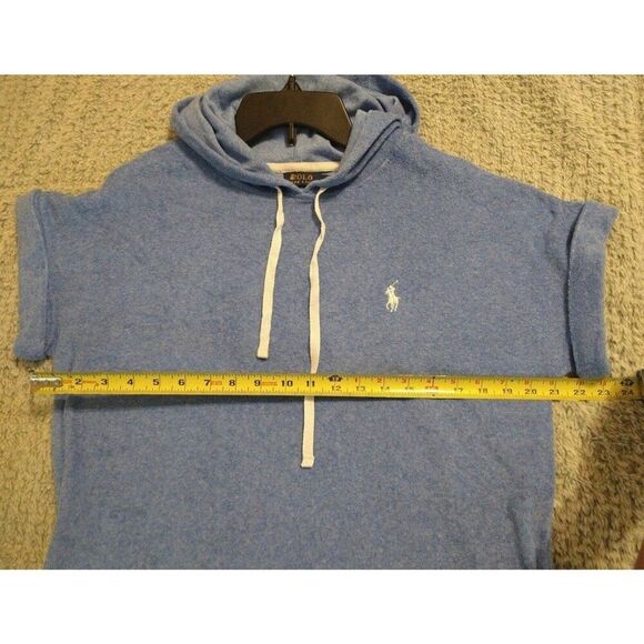 Polo Ralph Lauren hooded dress Blue Twerycloth Small beachy summer casual Nwt - Picture 7 of 9